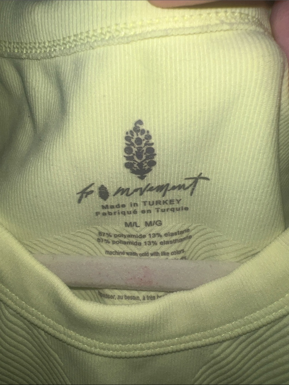 Free People Movement Yellow Free Throw Muscle Tank - Picture 2 of 4